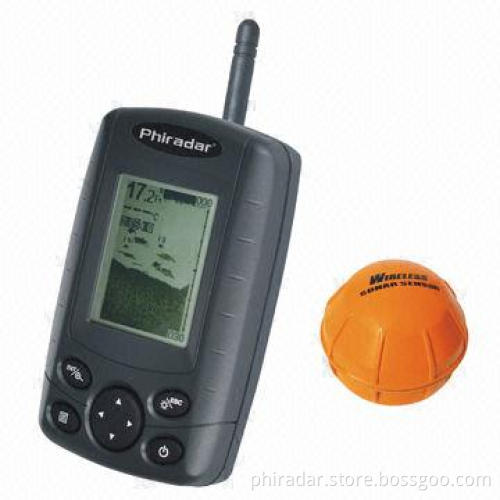 4 Levels Grayscale Wireless Fish Finder with Battery Strength Indicator and Alarm